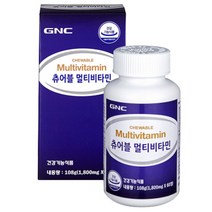 GNC 츄어블 멀티비타민, 60정, 1개