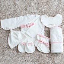 콩닥콩닥 신생아용 무형광 베이직 전통 배냇저고리 DIY만들기 6종세트 사계절 50% 박음질