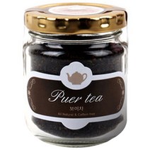 아름드레 유리병 보이차, 40g, 1개