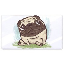 리빙팝 주방욕실 미끄럼방지 멍멍펫 발매트, C6