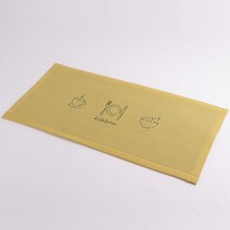 주노데코 면골지 자수 러그 카페트, 그린