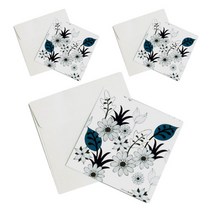 블루케 일러스트 카드 3p + 카드봉투 3p, 나의 정원, 1세트