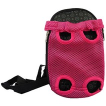 블럭마트 애견 고양이 앞가방/백팩레이스, 레드