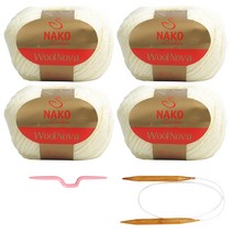 꽈배기 목도리 뜨개질 DIY 패키지, 256(아이보리), 1세트