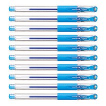 미쯔비시 시그노 유니볼 펜 UM-151 0.38mm, 라이트블루, 10개입