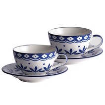 벨루즈까사 폴란드 2인조 커피잔세트, 혼합 색상, 1세트