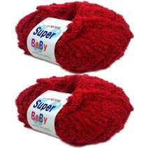 행복뜨기 슈퍼베이비 굵은 뜨개실 2p, 2234 흑장미