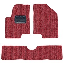 순수 코일 카매트 일반형 레드블랙 기아, 쏘울(전기차X/3p)