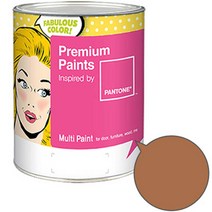 노루페인트 팬톤멀티 에그쉘광 오렌지브라운계열 페인트, 브랜(17-1336), 1L, 1개