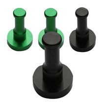 리버그린 인테리어 컬러 벽걸이 후크 4p, 블랙, 그린, 1세트