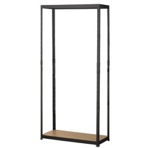 레마하우스 슈랙 철재 스탠드선반 2단 1200 x 400 x 1200 mm, 블랙 프레임