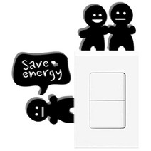 쿠 스위치 아크릴 인테리어 입체 포인트 DIY 장식스티커 S20, 블랙