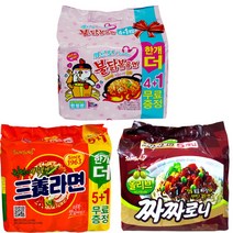삼양 삼양라면 6p + 까르보 불닭볶음면 5p + 짜짜로니 5p, 16개, 1세트