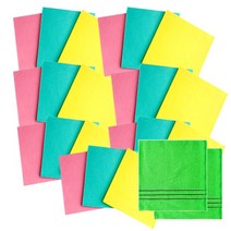 송월타월 독일행주 랜덤 발송 21p + 때타올 연두 2p, 1세트