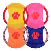 블럭마트 애견 로프원반 장난감 22 cm, 랜덤 발송, 3개