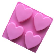 케이지 다용도 칼라몰드 하트 중 4구 2p, 랜덤 발송