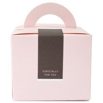 황씨네도시락 무지박스 18p + 스티커 이스페셜리 직사각 18p, 핑크, 1세트