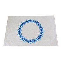 아울리빙 플라워링 키친 린넨 테이블매트, B, 42 x 32 cm