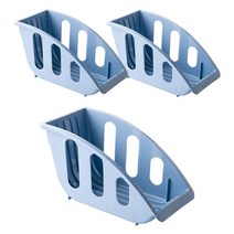 블럭마트 주방 접시꽂이 블루, 3개입