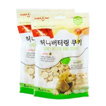 쿠키앤맘 허니버터링 반려동물 쿠키 120g, 바나나, 2개입