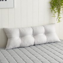 아임리빙 면 60수 단추헤드쿠션, 틴체크