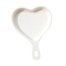 푸코 DAHLIA HEART 핸들 접시, 화이트