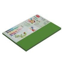 뉴씨플레인 종이문화 친환경 양면 색상지 No 60 연 초록 60p, 1개