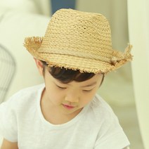 무슈 유아동용 타임 밀짚 페도라