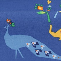 코하스아이디 마린 마이클밀러 코튼 오리가미 오아시스 보더 패브릭원단, 네이비