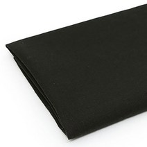 코하스아이디 Basic 소프트 코튼린넨 무지 패브릭원단, 블랙