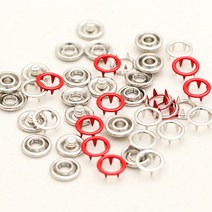 해피베어스 컬러 가시도트 단추 11mm, 빨강, 3팩