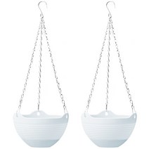 마켓감성 컬러 행잉 화분 걸이 2p, 화이트