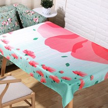 이코디 앤티크 플라워 테이블 보, 핑크 플라워, 90 x 140 cm