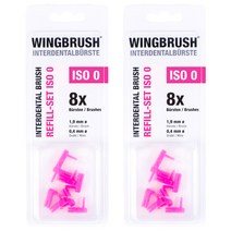 Pack_윙브러쉬 치간칫솔 교체용 브러쉬 리필(ssss)ISO 0, 8개입, 2개