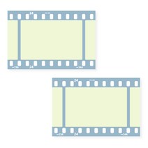 왈가닥스 필름 레트로 메모지, GREEN, 2개입