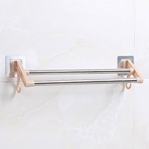 제이씨씨무역 2단 흡착 수건걸이, 아이보리, 1개