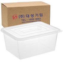 쿡앤락 사각밀폐용기 15L 투명, 20개입, 1개