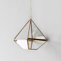 블루밍앤미 테라리움 A 걸이 14 골드, 1개