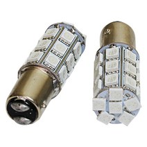 REXUS 프리미엄 시그널 27LED 램프 브레이크등 더블, 레드, 2개입