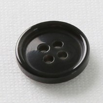 HR빅버튼 워킹 단추 18mm, 블랙, 12개입
