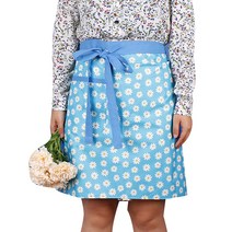 가니토리 들국화 방수 허리앞치마, 블루, 1개