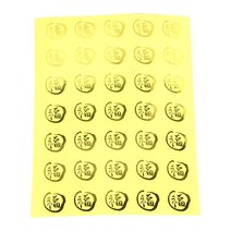 이홈베이킹 스티커 투명금박 35p, 혼합 색상, 6개입