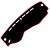블랙라벨 샤무드 논슬립 대쉬보드커버 블랙 + 레드, 기아, K9(센터 유/HUD 무)