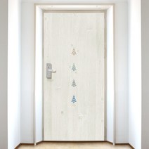 디자인수풀 현관문 시트 빈티지 스타일 VDS 14, 고급 아이보리 우드목