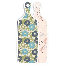 로엠디자인 양면 서빙 도마, 패턴자국, 플라워자황색, 1개