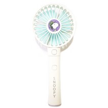 스누피 휴대용 충전식 미니 USB 선풍기, SMODO-157, 화이트