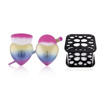 두칼라 큐피트 브러쉬 3p + 프로페셔널 드라이 홀더, 혼합 색상, 1세트