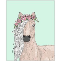 아이러브페인팅 DIY 명화그리기 40 x 50 cm, 러블리 장미와 말
