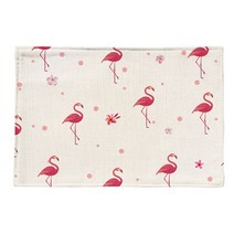 스토어33 썸머 디자인 키친 린넨 테이블매트, D, 44 x 28 cm
