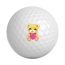 카시야 매직터치 골프공 스티커, 테디베어, 1개